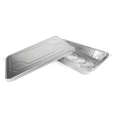 21" x 13" x 3" Full Size Aluminum Steam Table Pans with Lids, Deep